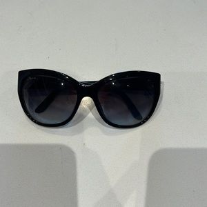 BVLGARI sunglasses in black with a pearl on each side